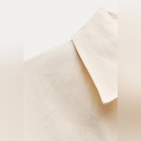 Chic Cream Button-Down Dress - Picture 6 of 8